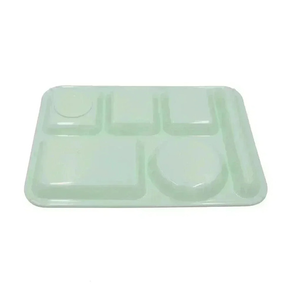 Vintage Mint Food Trays Set of 3 Trays for Decor Plastic Cafeteria Trays Serving - Picture 6 of 6